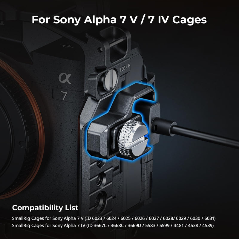 SmallRig Clamp for HDMI Cable, Only Compatible with SmallRig Selected Cages for Sony Alpha 7 V / 7 IV Camera - 6406