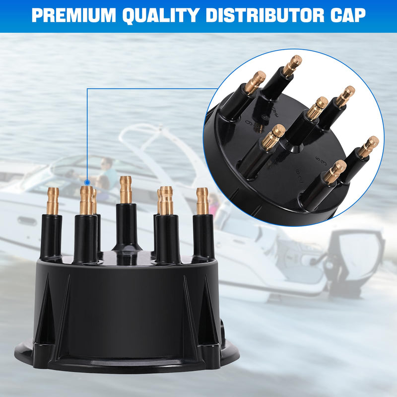 815407Q5 Distributor Cap and Ignition Rotor Kit for Marinized 4.3L V6 Engines with Thunderbolt IV and V HEI Ignitions - Replaces 815407Q5, 815407A2, 815407Q02,18-5274 815407Q5 Distributor Cap & Rotor
