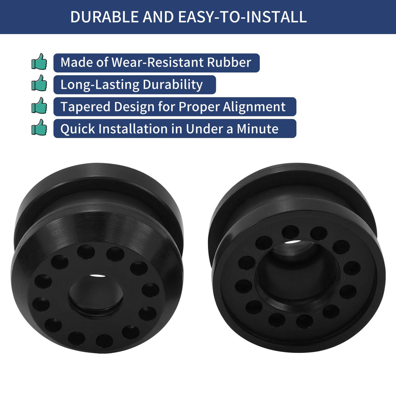 4-Pack Transfer Case Shifter Linkage Control Lever Bushing Grommet with E-Clips for Dodge Ram 1500 2500 3500 4x4 2002-2010 - Shifter Linkage Bushing Replacement for OEM 68078974AA and 68078975AA 4