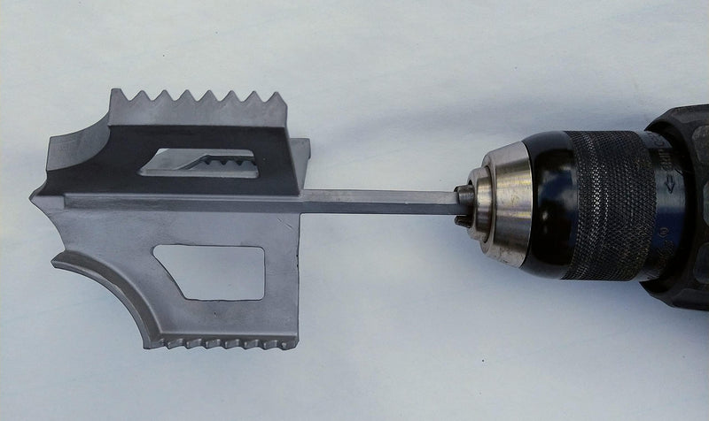 Garden Groomer - Soil Tiller, Weed Remover, Soil Digger, Auger, Drill Attachment for Gardening