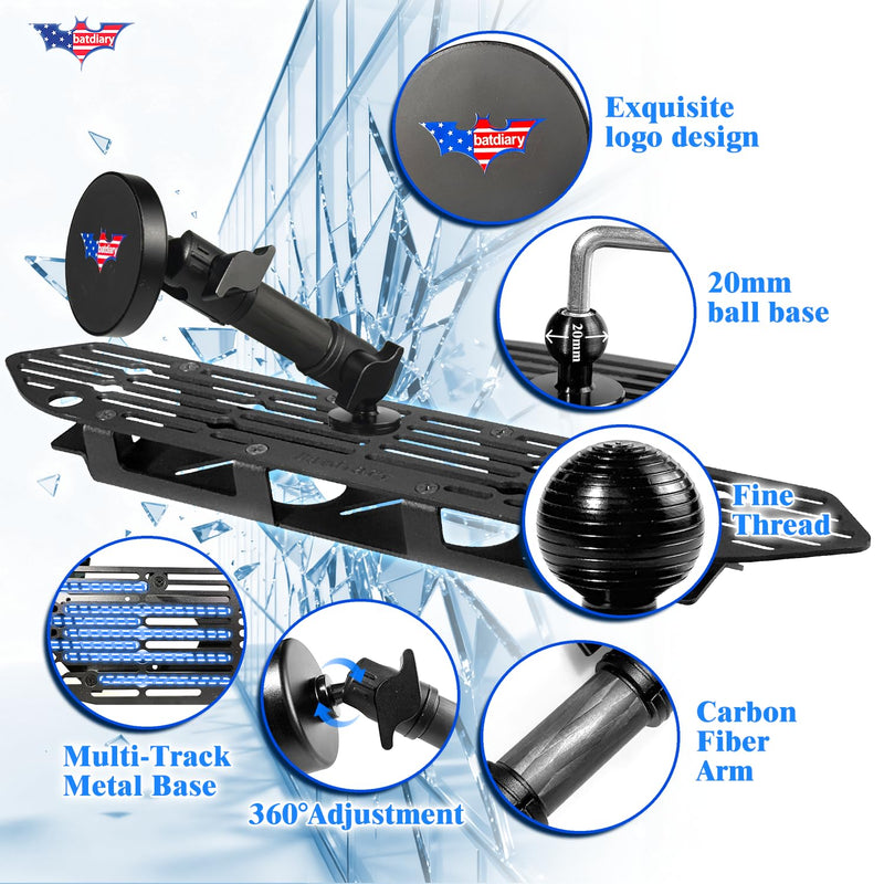 for Jeep Wrangler JL Magnetic Phone Mount Compatible with 2018-2023 Wrangler JL (NOT 4xe)｜2020-2023 Gladiator Accessories Metal Cell Phone Holder Dash Platform Mount