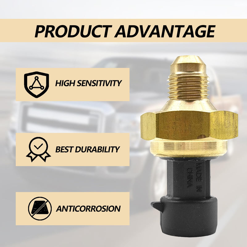EBP Exhaust Back Pressure Sensor EGR DPFE6, 1850352C1 1850352C2 5C3Z-9J460-B 1850352, Compatible with 6.0L 2005-2010 Diesel