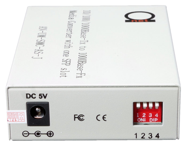 Single Mode LC Gigabit Fiber Media Converter - Includes LC SFP 20 km (12.42 Miles) LC – to UTP Cat5e Cat6 10/100/1000 RJ-45 – Auto Sensing Gigabit or Fast Ethernet Speed - Jumbo Frame - LLF Support