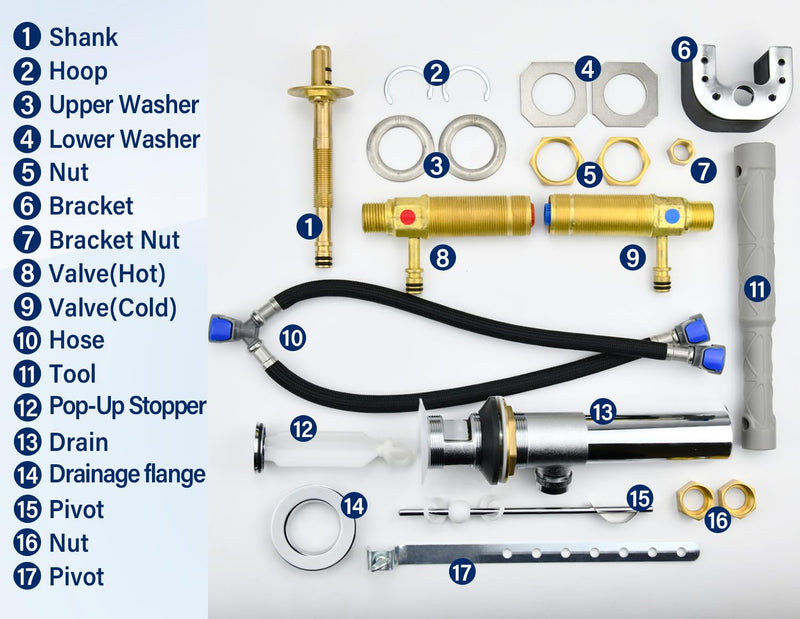 Upgraded Series Rough-In Valve with Drain Assembly,1/2-Inch IPS Connections,Compatible with Moen Widespread Bathroom Sink Faucet,S9000-series,Brass Construction