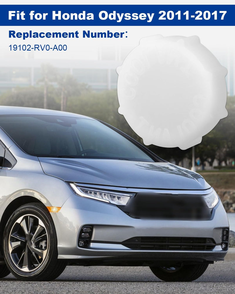 Expansion Tank Cap Fit for Honda Odyssey 2011-2016, Coolant Reserve Overflow Reservoir Tank Lid Replace 19102-RV0-A00