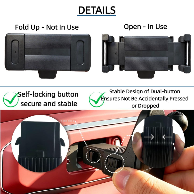 Car Tablet Holder for BMW X3 X5 X6 5/7-Series iX I20 G05 I5 G06 G60 G61 G70 G45, BackSeat Tablet Headrest Mounts 360° Rotation Strong Gravity Clamp Trip Travel Essentials Accessories for phones, Black