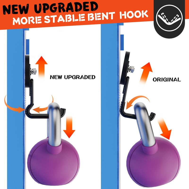 ULIBERMAGNET New Upgraded Large Magnetic Hooks,Strong Heavy Duty Magnet Hooks for Power Drill,Broom,Garden Tools, Pegboard, Garage, Workshop,Hardware, 3 Pack Magnet Storage Holder for Hanging(Black) V1 PRO 2.59" Medium L Black 3PC