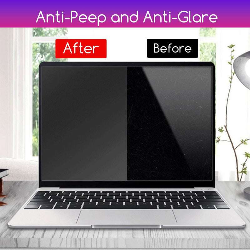 KEANBOLL Privacy Tempered Glass Screen Protector Designed for MacBook Air 13.6 inch (M4 / M3 / M2 Chip, Model: A3240 A3113 A2681), Anti Blue Light and Anti Glare (Tempered Glass) Shield Privacy-Tempered Glass
