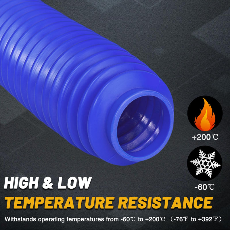 60mm Motorcycle Shock Boot, Front Fork Cover From 6.1" to 14.2" Length Universal for Dirt Bike/Mini Bike/Pit Bike Front Absorber(Blue) Blue