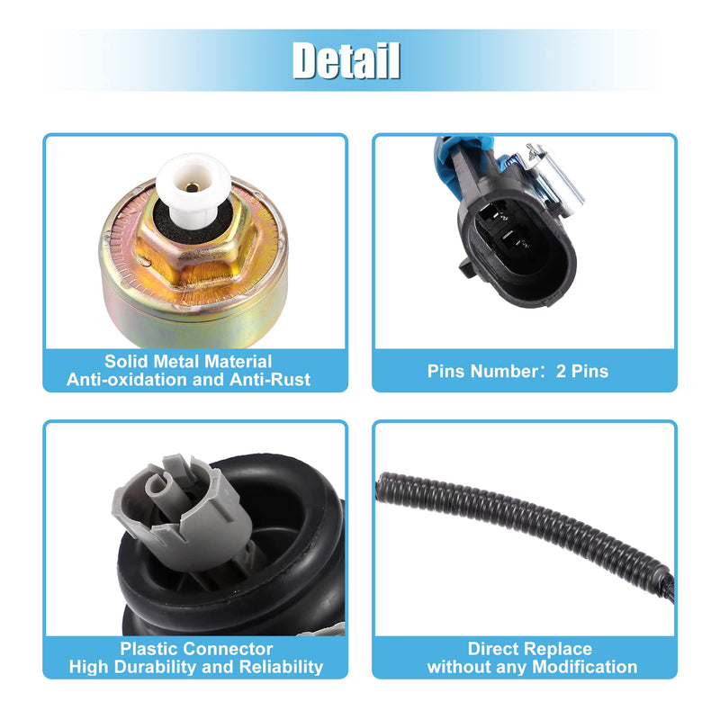 X AUTOHAUX 12589867 Dual Knock Sensors with Wiring Harness Kit for Chevy Silverado1500 2500 Tahoe Express Suburban for GMC Savana Sierra for Cadillac 4.8 5.3 6.0L 10456603