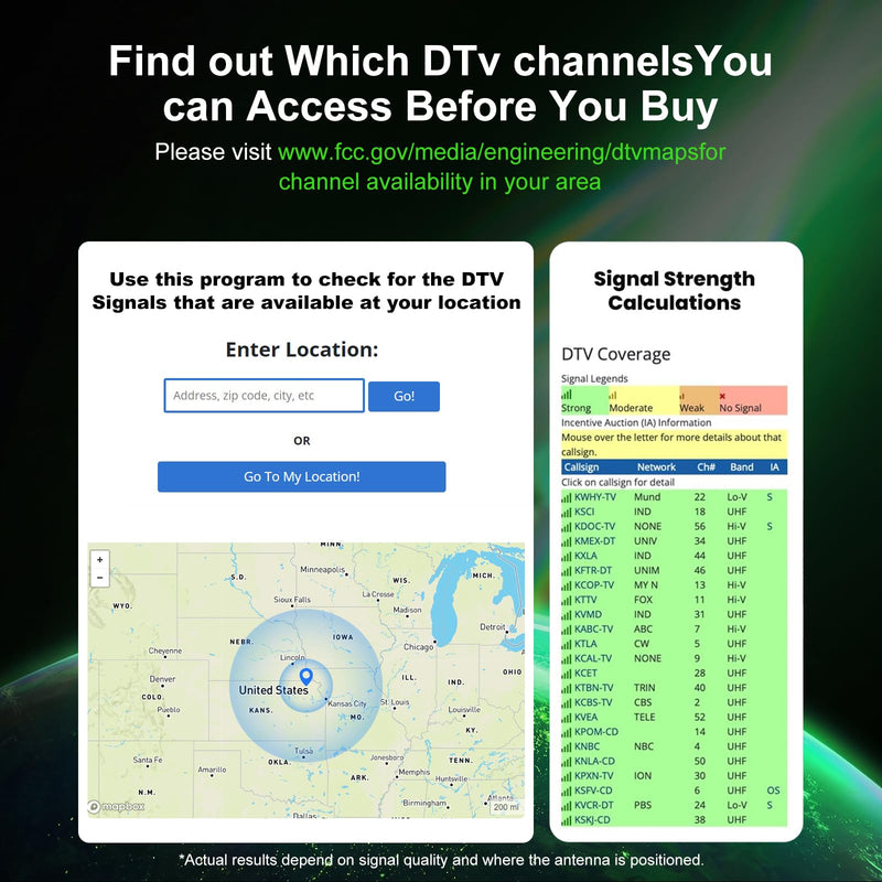 2026 TV Antenna for Smart TV Indoor for Local Channels HD Digital Antenna Outdoor Long Range Reception with Amplifier Signal Booster Supports 4K 1080p HD Greenish-black