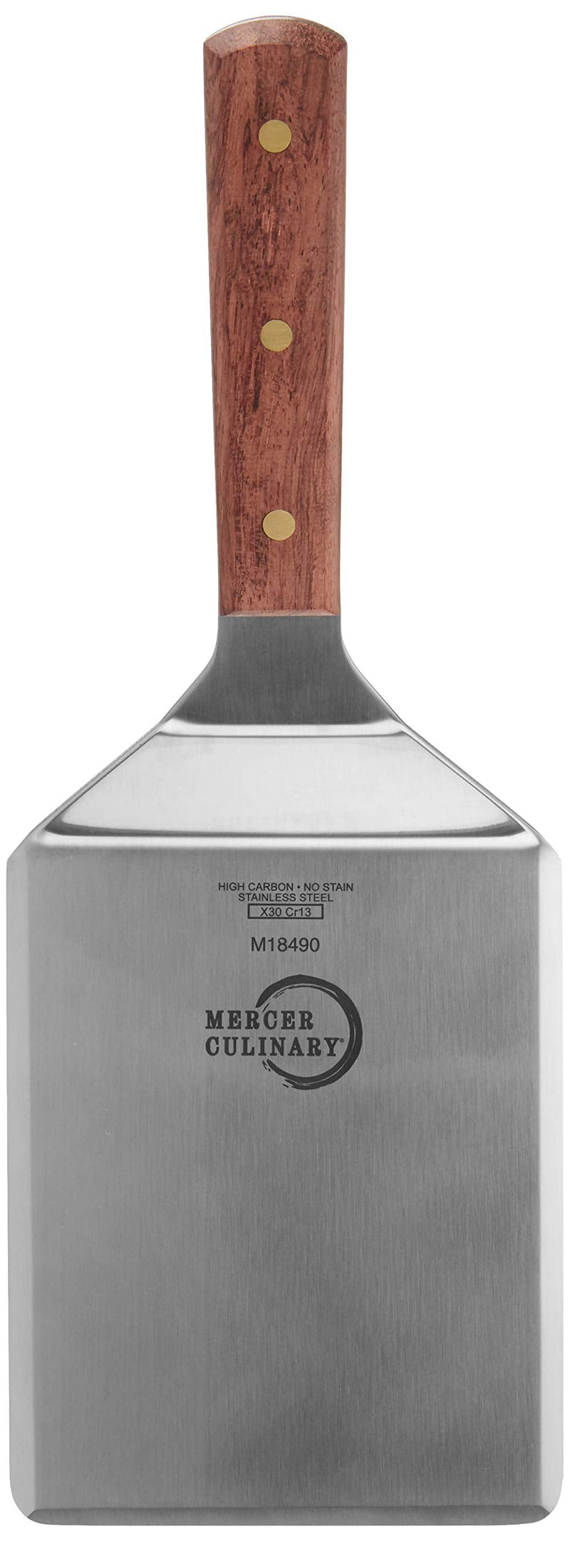 Mercer Culinary Praxis Rosewood Handle Heavy Duty Turner, 6 Inch x 5 Inch