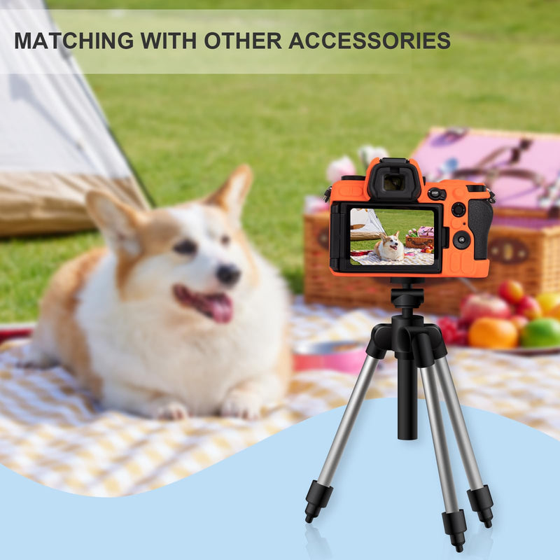 for Nikon Z6III Accessories Set, Camera Case, Screen Protector*2, Hot Shoe Cover*1, Silicone Camera Cover, Tempered Glass 9H, Orange