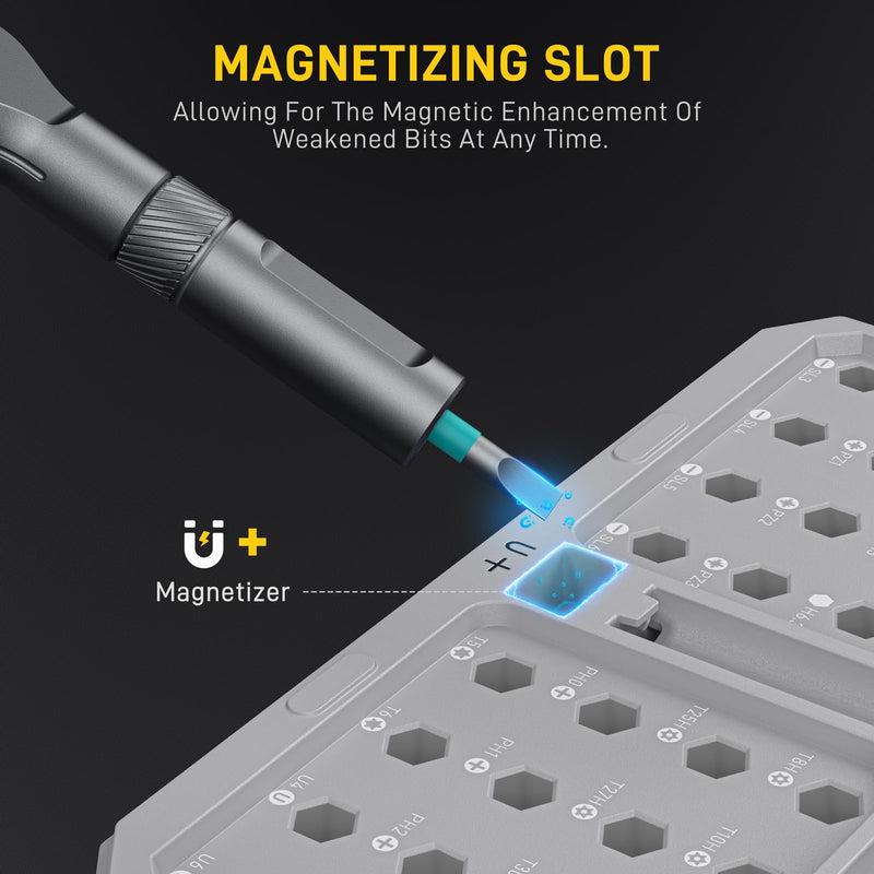 42 in1 Magnetic Screwdriver Set Precision Multi Bit Ratchet T Handle Repair Kit for Electronics, Phone, Laptop, Watch, Eyeglasses – Portable Tool Set for Home & DIY(Light Grey) Light Grey 42 in 1