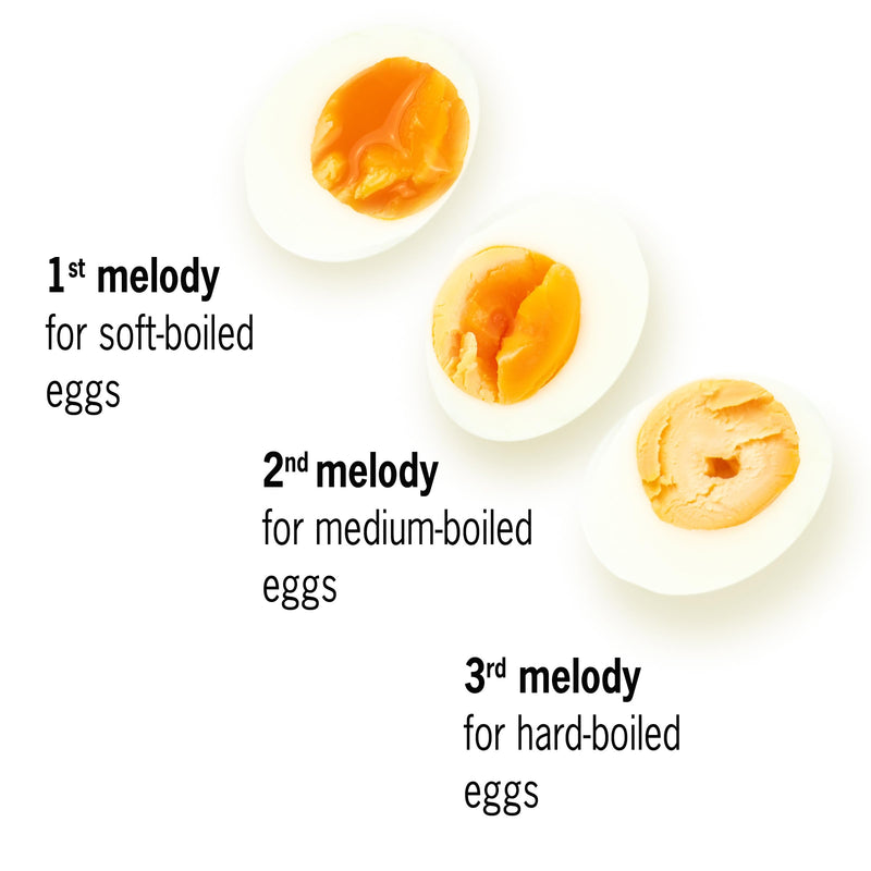 Penguin Beepegg – Egg Timer for Boiling Eggs – Musical Egg Cooker for Soft, Medium, Hard Boiled Eggs – Food Safe – Singing Floating Egg Timer – Egg Cooker for 3 Levels of Doneness - Brainstream Black