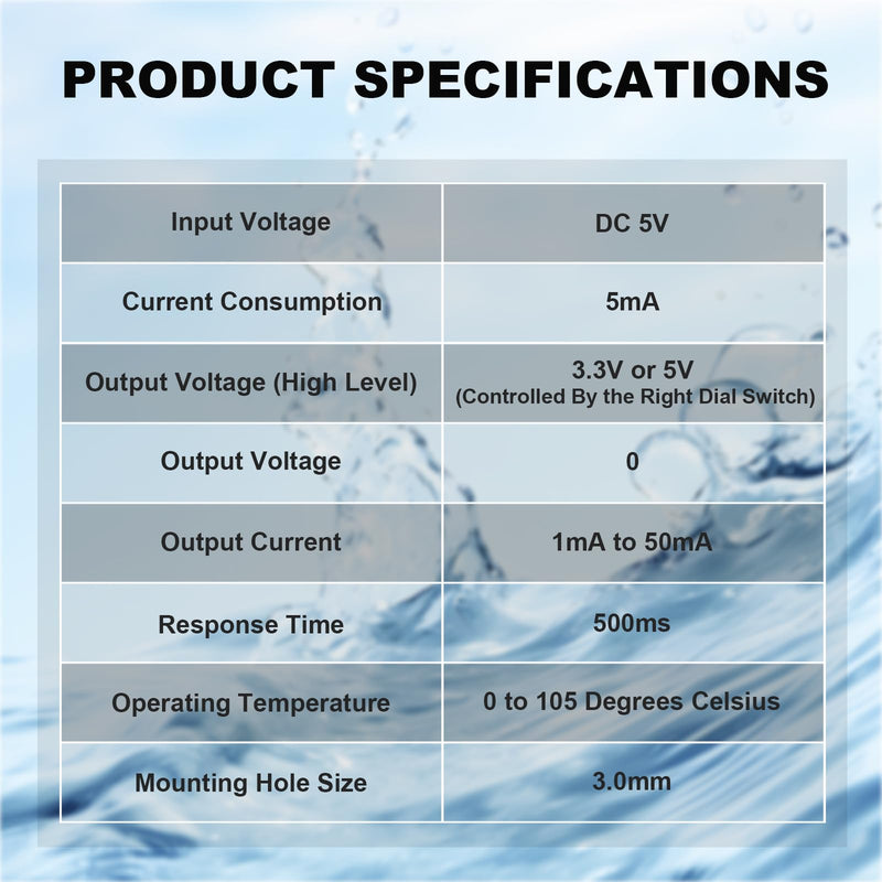 CQRobot Non-Contact Water/Liquid Level Sensor Compatible with Arduino, Raspberry Pi and Other Motherboards. for Industrial Production, Aquarium, Chemical Solution, Agriculture, Gardening, etc. Non-Contact Type-1
