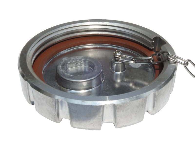 3 1/2” Nominal 5.5 TPI Non-Locking Aluminum Diesel Fuel Cap For Kenworth Trucks