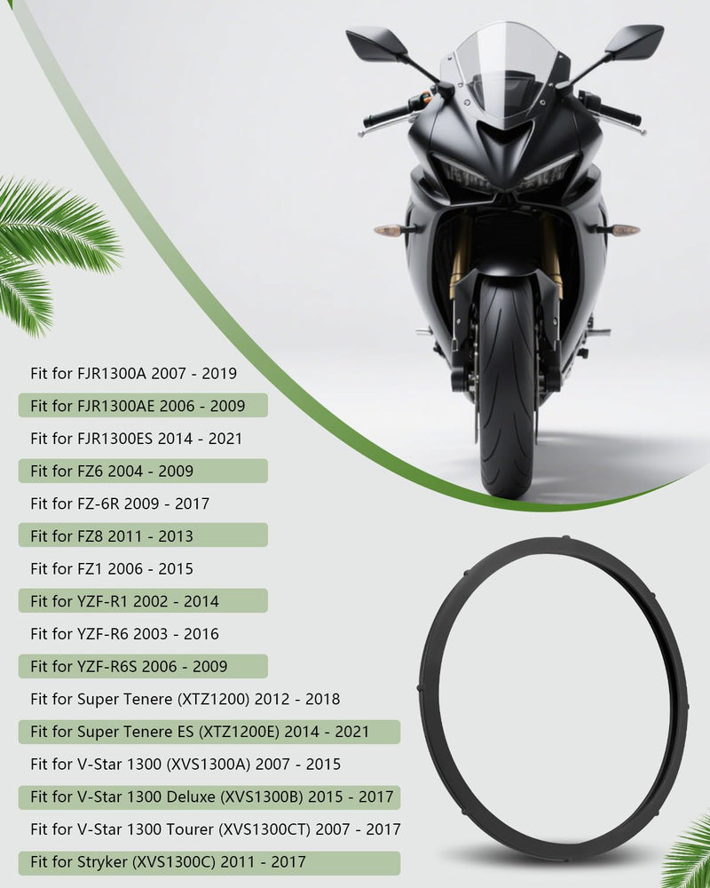 Fuel Pump Tank O-Ring Seal/Gasket 19B-24486-01-00 Fit for Yamaha YZF R6 R1 FZ6 FZ6R FZ8 FZ1, Replacement for Motorcycles