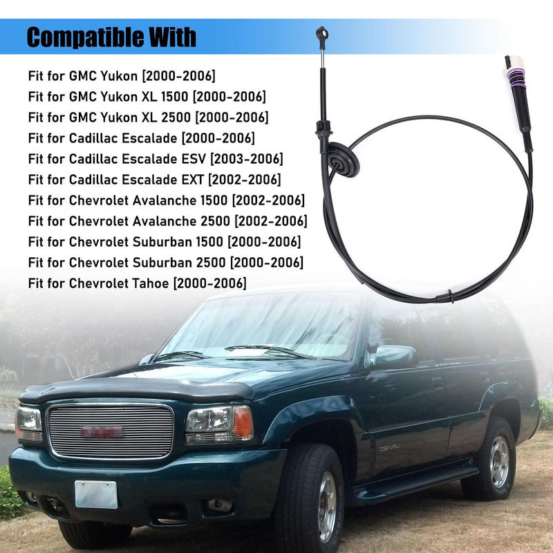 88967320 905-646 Automatic Transmission Gear Shift Linkage Cable Kit Compatible with GMC Yukon Denali XL Chevrolet Chevy Tahoe Avalanche Suburban 1500 2500 Cadillac Escalade 4WD 2000-2006