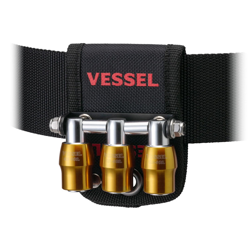 VESSEL QB-10B3Y Quick Catcher 3 Row Holder, Yellow No Magnet