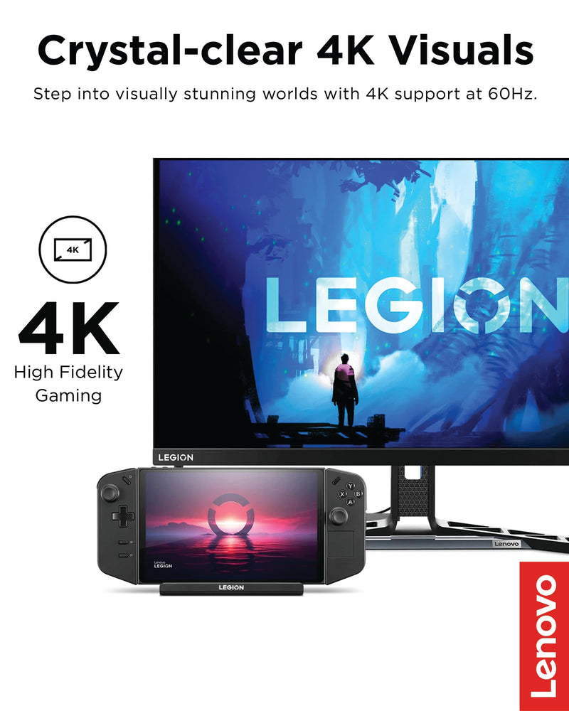 Legion Go USB-C Hub Dock for Legion Go – 6-in-1 Dock, Port Expansion, Charging, Video, Ethernet Support | USB-C docking station with power delivery and port expansion for gaming, charging and connectivity Legion Go Hub (Dock) - US/CA