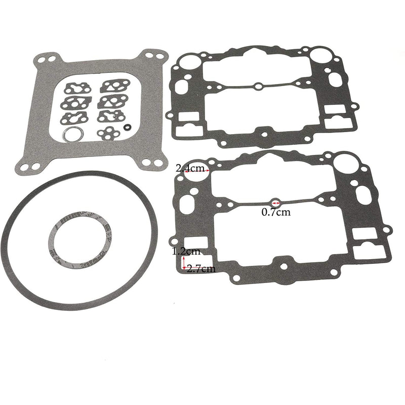 Carburetor Rebuild Kit for Edelbrock 1405 1406 1407 1408 1409 1410 1411 (With Bowl Cover Gasket) With Bowl Cover Gasket