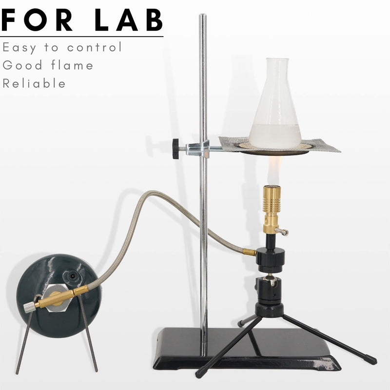 Universal Propane Bunsen Burner | Adjustable Height, Adjustable Flame, Universal Head, Propane