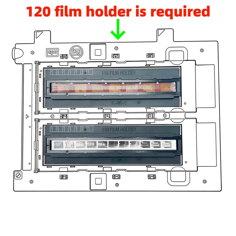 2X Negative Scanning 110 Film Holders for Epson Perfection V700 V750 | Fits Epson Perfection V700 V750 Scanner, 110 & 16mm Film Adapter, Pack of 2 2pcs 110 Film Holder