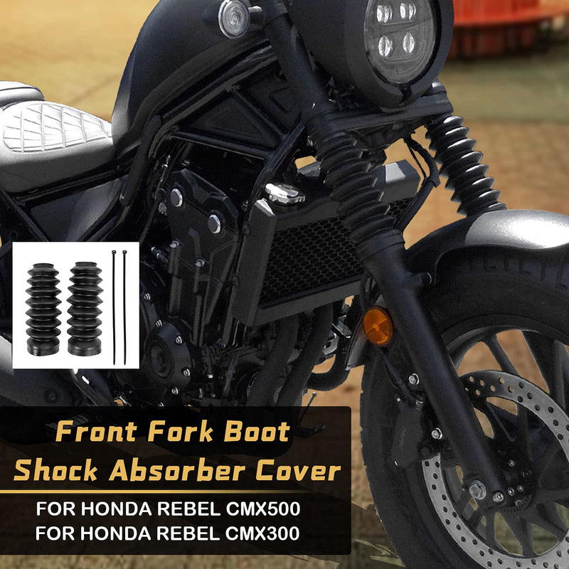 Motorcycle 41mm Fork Boots for H-onda Rebel 500 300 CMX500 CMX300 2017-2025 Front Cover Rubber Gaiters Shock Absorber Gators