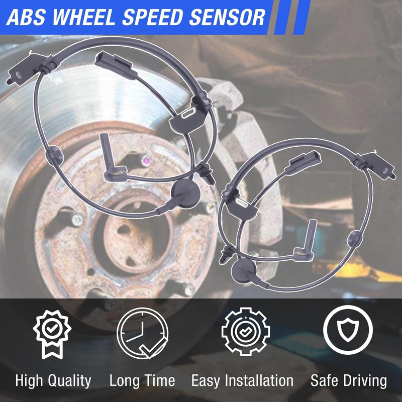 ABS Wheel Speed Sensor Front Left Right Compatible with 2009-2020 Dodge Journey 08-14 Dodge Avenger 07-10 Chrysler Sebring 200# ALS2408 ALS2410