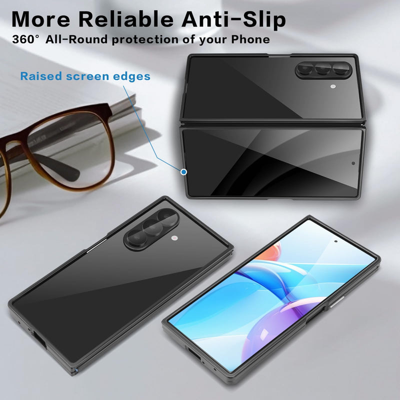 for Galaxy Z Fold 8 Ultra Bumper Case Metal, No Back Metal Bumper Frame Slim Fit Backless 4 Corners Shockproof Heat Dissipation Wireless Charging Compatible (Silver) Silver