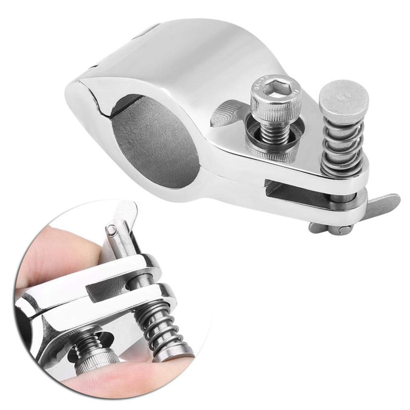 Heavy Dudy 316 SS Bimini Top Hinged Jaw Slide w/Boat Pin & Cam Clamp Pair 7/8" （22MM ） by NRX&XRC For 7/8" Tube