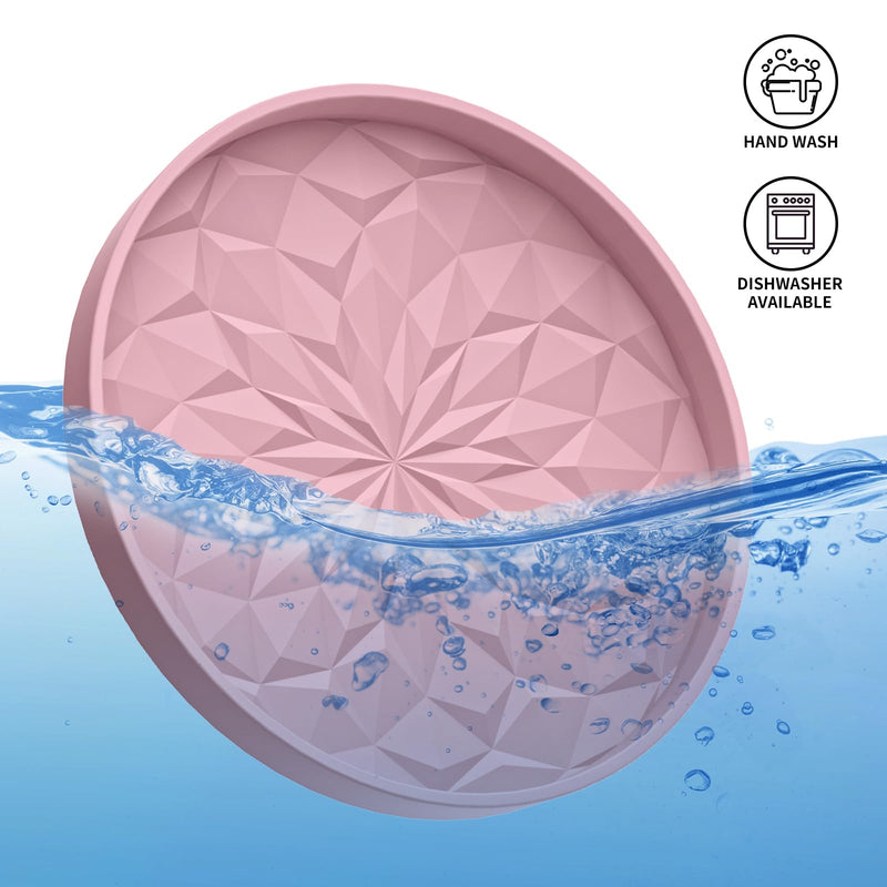 ME.FAN Car Coasters for Cup Holders [4 Pack] - 2.75In Silicone Auto Mug Mats - Universal Non-Slip Recessed Car Interior AccessoriesDusty Rose 4 Pack-dusty Rose