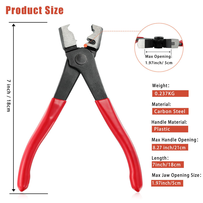 AKIHISA CV Boot Clamp Pliers, 7inch Hose Clamp Pliers, Clic & Clic-R Type for Automobile Collar Repair Tools