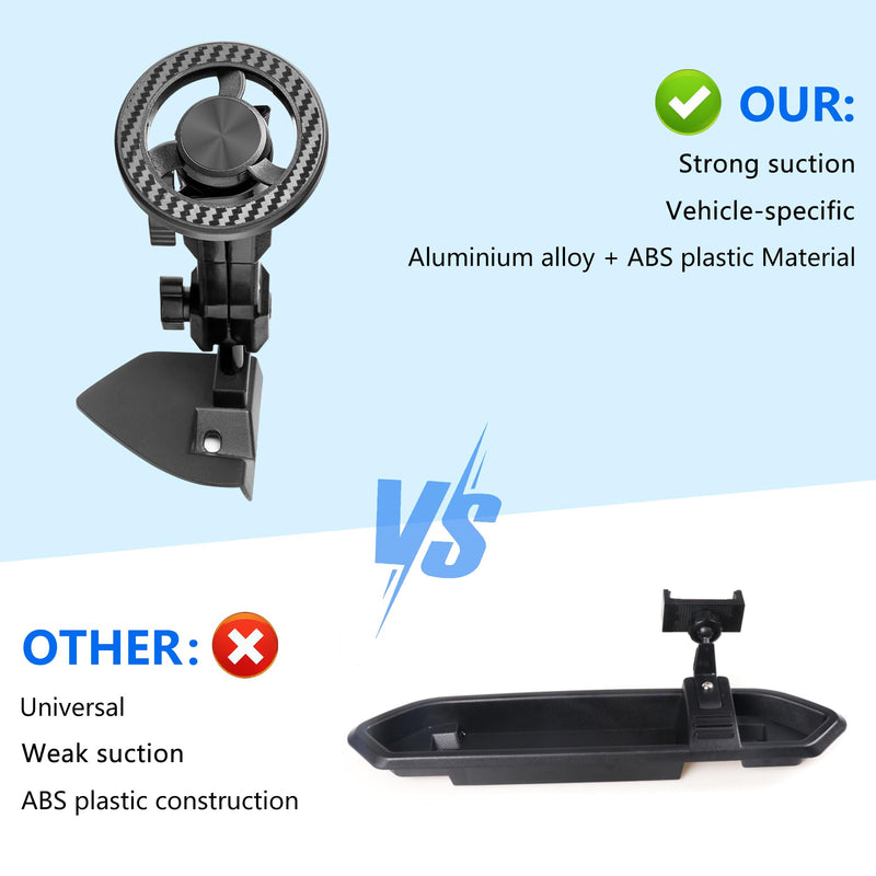 Magnetic Phone Mount for 2018-2023 Jeep Wrangler Jl & 4XE Gladiator JT | Cell Phone Dash Mount with 360° Dual-Ball, Jeep Magnetic Phone Mount interior Accessories, OEM Screws Dash Mount Install for 2018-2023 JL