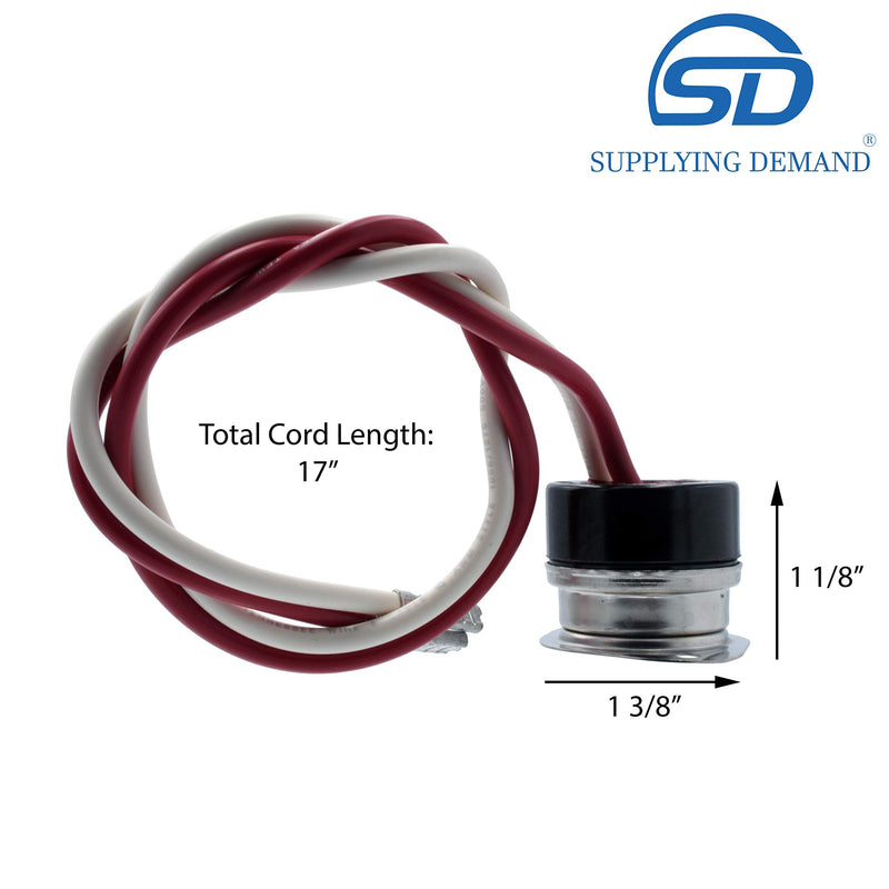 Supplying Demand SL5708 4752C Refrigerator Ice Maker Defrost Thermostat Replacement