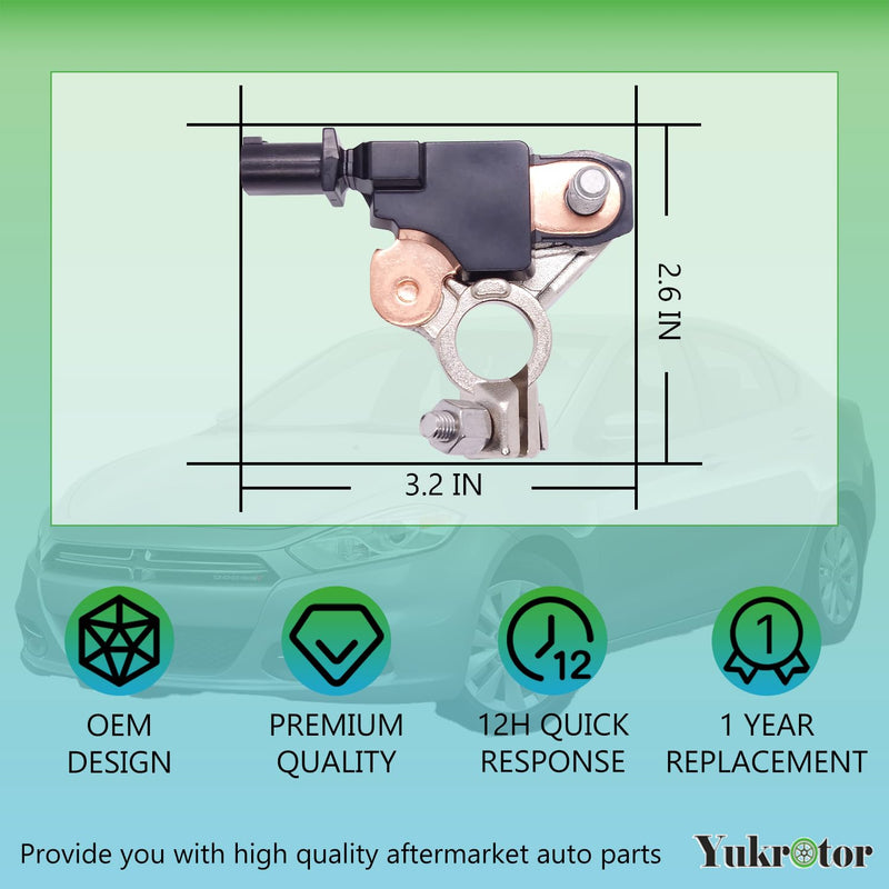 Battery Current Sensor 4692269AI Battery Voltage Sensor Compatible with Dodge Charger Journey Ram 1500 2500 3500 Chrysler 200 300 Jeep Cherokee Wrangler Replaces OE# 956-399, 0199200180