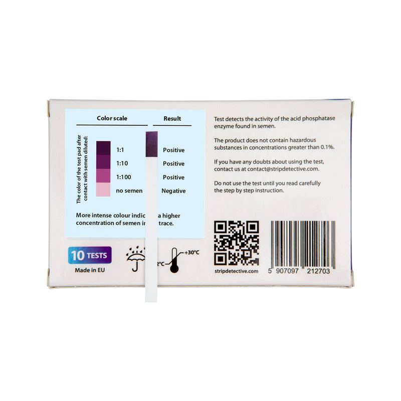 At-Home Betrayal Test - Semen Detection Test, Infidelity Test detects Acid phosphatase in Sperm in Two Minutes - 10 pcs per Pack