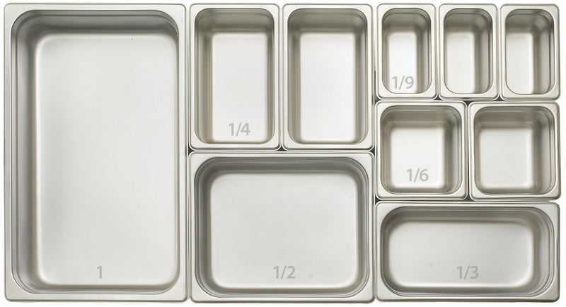 Winco 1/3 Size Pan 6" Depth (NSF) 6" Deep Straight Sided