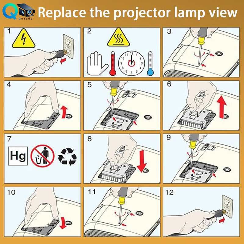 BL-FU195A/BL-FU195C/BL-FU195B/SP.72G01GC01 Replacement Projector Lamp Bulb for OPTOMA HD142X H115 H183X S341 TW342 HD27 W340 S340 W331 W341 W345 TW342 W355 X341 X345 EH345 X355 with Housing