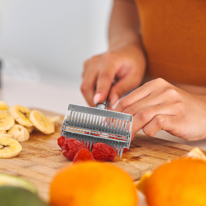 Wonderjune Freeze Drying Pin Roller for Blueberries Stainless Steel, Honey Uncapping Roller