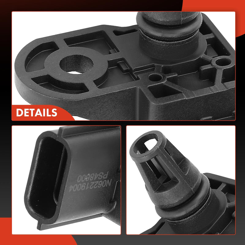 A-Premium Manifold Pressure MAP Barometric Sensor Compatible with Mazda CX-5 2013-2021, 3 2012-2021, 6 2014-2021 2.0L 2.2L 2.3L 2.5L