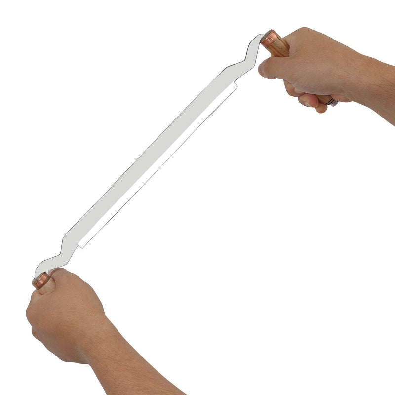 Draw-Knife. Straight Draw Shave with High Carbon Steel Large WORKABLE Blade - 9" inches. Hight Quality Wooden Handles - STAMESKY 9' INCH WORKABLE BLADE