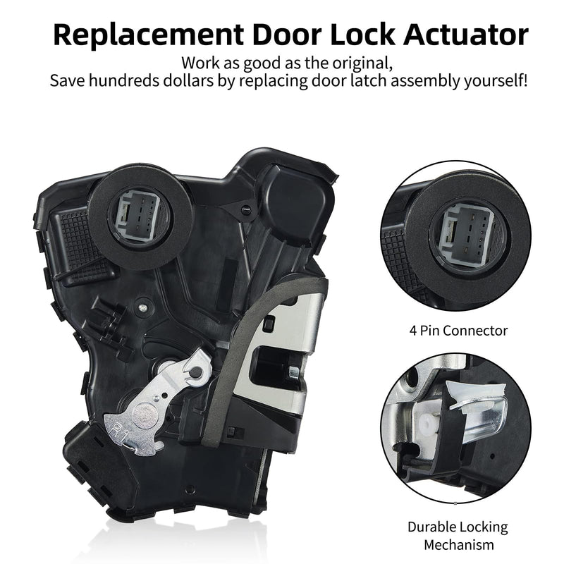 Power Door Lock Actuator Front Right Passenger Side 931-403 Latch Motor Replacement for Toyota 4Runner Camry Corolla Tundra Sequoia, Lexus ES350 GS350 LS460 RX450h Scion tC xB xD iQ