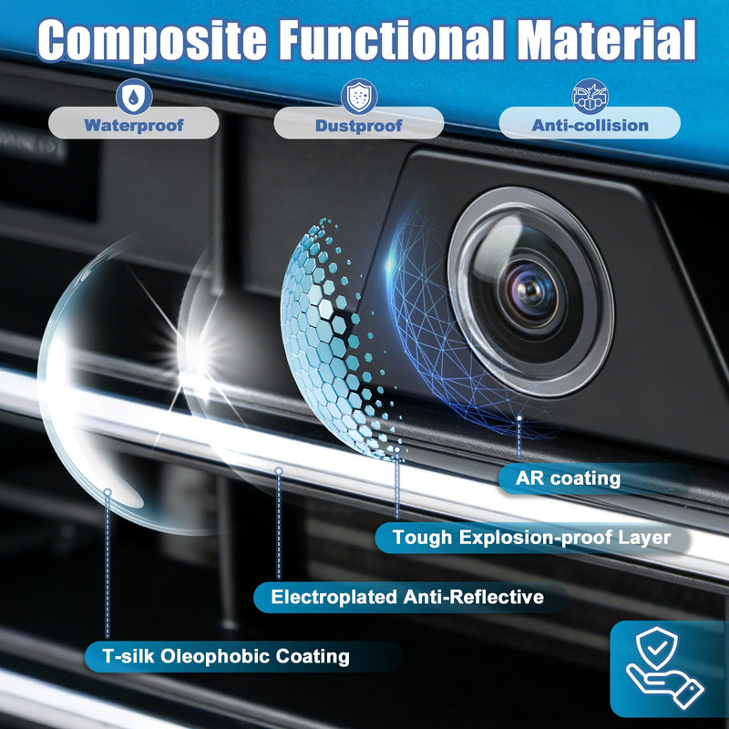 Car Backup Camera Lens Protector, 4PCS Clear High-Transparency Anti-Rain Protective Sticker, Anti-Scratch Waterproof Adhesive Lens Cover for Car Reversing Camera