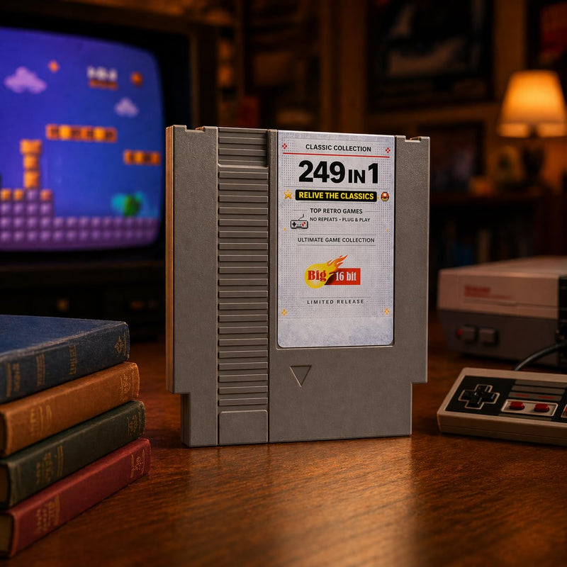 249 in 1 Super Cartridge Multicart compatible with NES Collection games