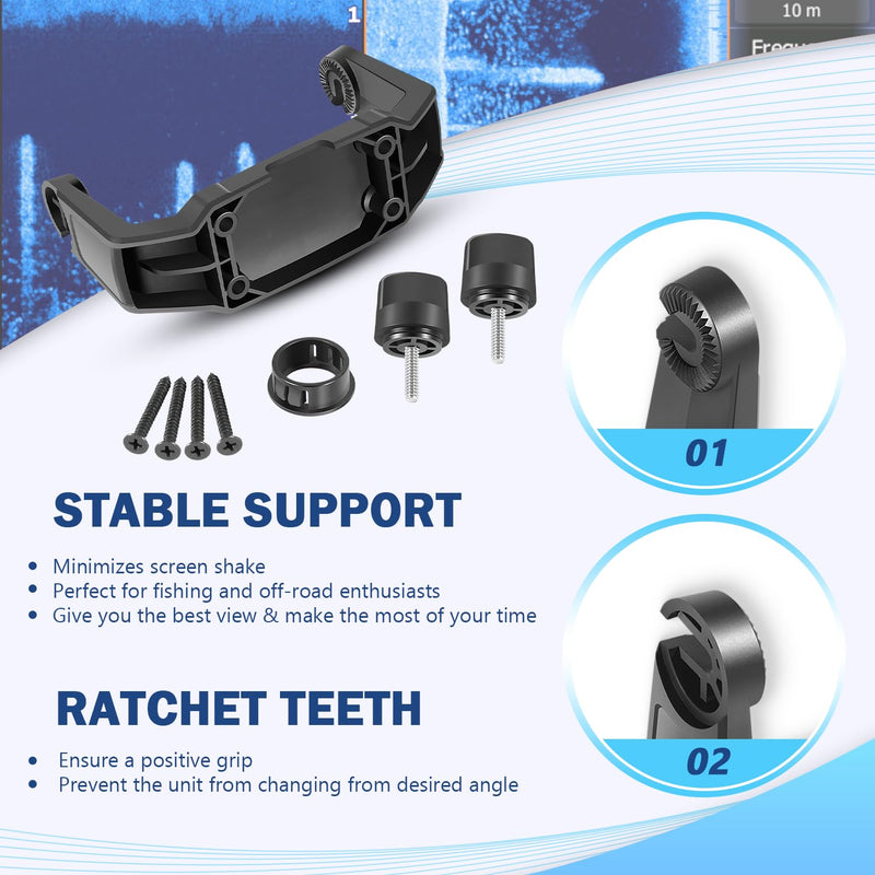 740143-1 Gimbal Bracket Mounting Bracket with Knobs Fit for Helix-5 Series Fish Finders All Models 740143-1