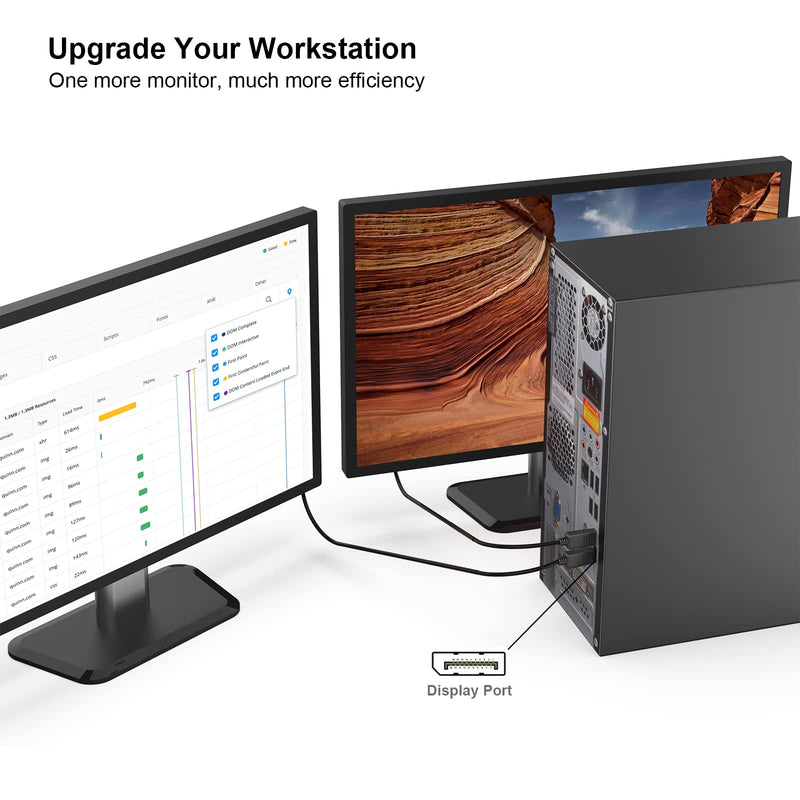 BENFEI [VESA Certified 8K DisplayPort to DisplayPort 6 Feet Cable 5 Pack, DP to DP Male to Male Cable, Supports 8K@60Hz, 4K@144Hz 120Hz, 2K@240Hz Compatible for Lenovo, Dell, HP, ASUS and More Black