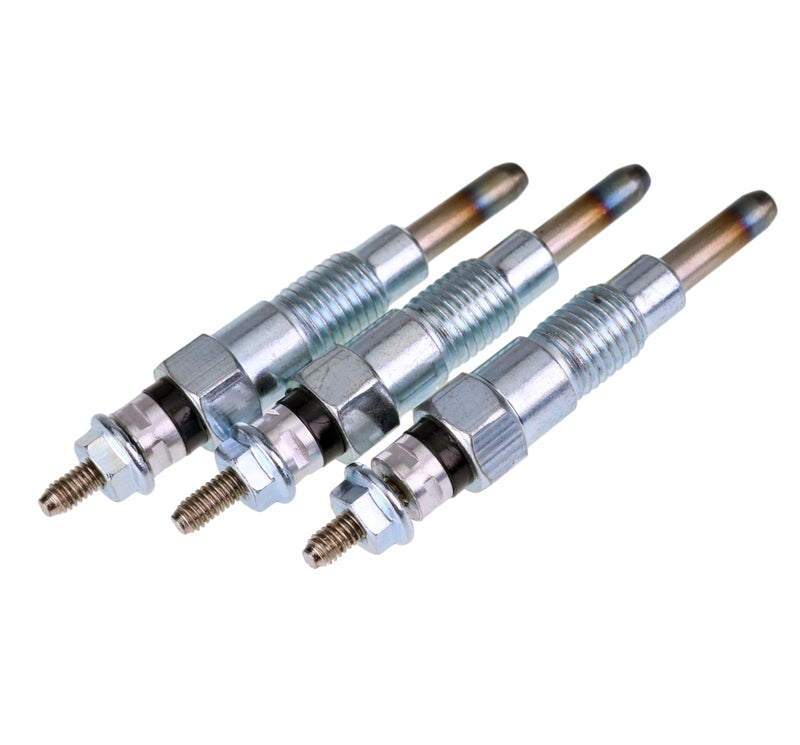 JEENDA 3PCS Glow Plugs M811937 MIU802457 for John Deere X495 X595 X740 X744 X748 X749 X750 X754 X758 1435 1023E 1025R 1026R 2025R 2026R 2305 2320 2030A 850D 855D Yanmar Engine 3TNV76 3TNM74 3TNV70