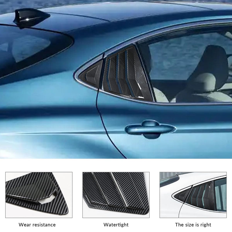 Rear Side Window Louvers Compatible for Toyota Camry 2025 Accesories for Toyota Camry 9th Gen Sport Style Air Vent Cover (Carbon Fiber) Carbon Fiber